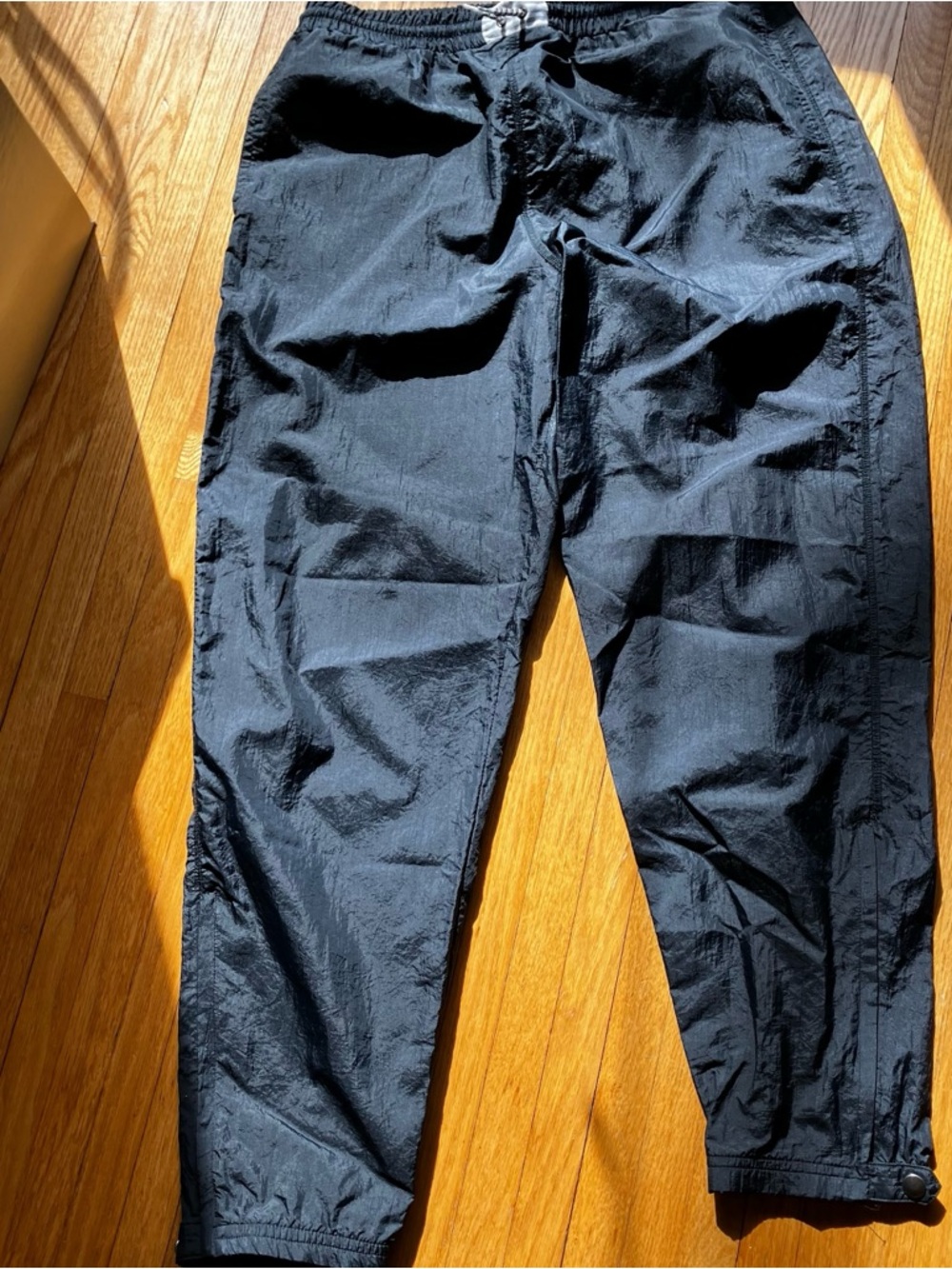 Speedo Black Nylon Joggers with Elastic Waist